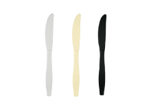 סכינים מפלסטיק מדיום 50 יח' - צבע משתנה
